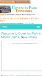 Mobile Screenshot of coventryparktownhomes.com