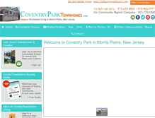 Tablet Screenshot of coventryparktownhomes.com